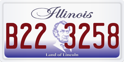 IL license plate B223258