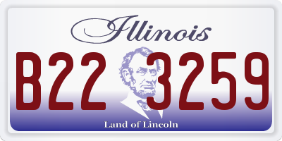 IL license plate B223259