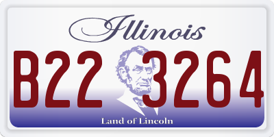 IL license plate B223264