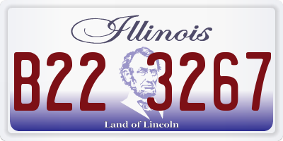 IL license plate B223267