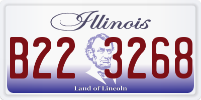 IL license plate B223268