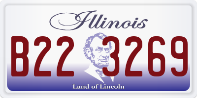 IL license plate B223269