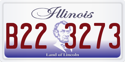 IL license plate B223273