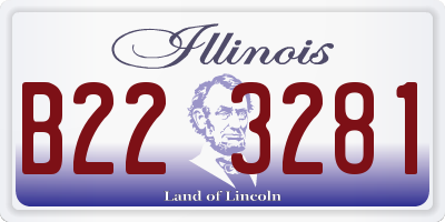 IL license plate B223281
