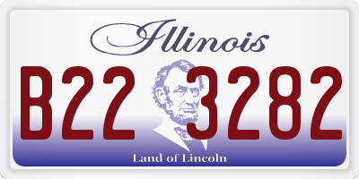 IL license plate B223282