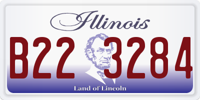 IL license plate B223284
