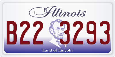 IL license plate B223293