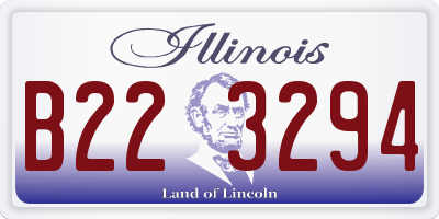 IL license plate B223294