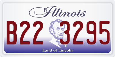 IL license plate B223295
