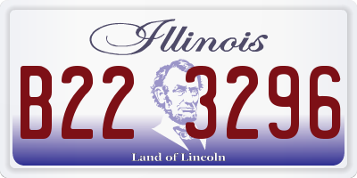 IL license plate B223296