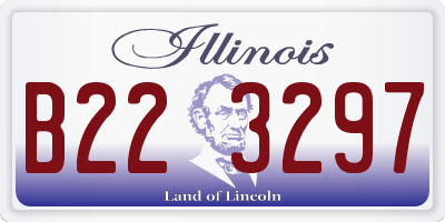 IL license plate B223297