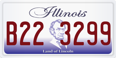 IL license plate B223299