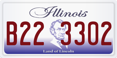 IL license plate B223302