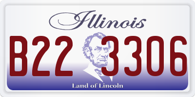 IL license plate B223306