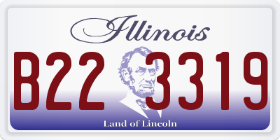 IL license plate B223319