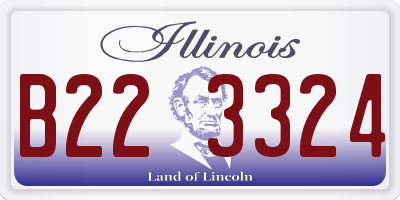 IL license plate B223324