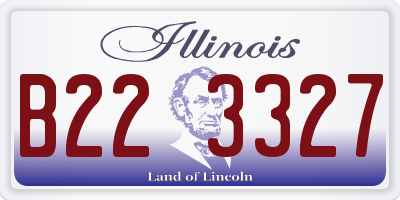 IL license plate B223327