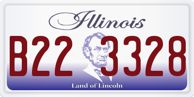 IL license plate B223328