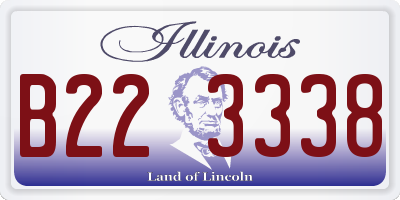 IL license plate B223338