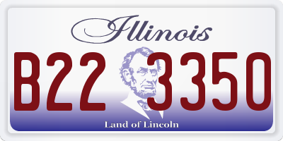 IL license plate B223350