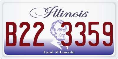 IL license plate B223359