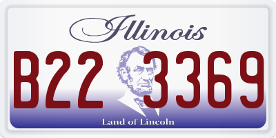 IL license plate B223369