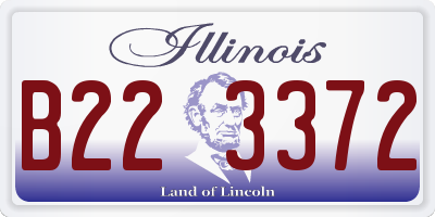 IL license plate B223372