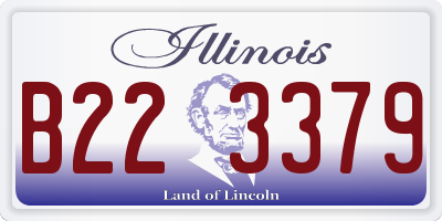 IL license plate B223379