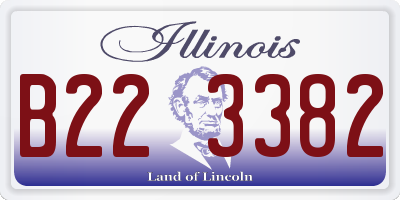 IL license plate B223382