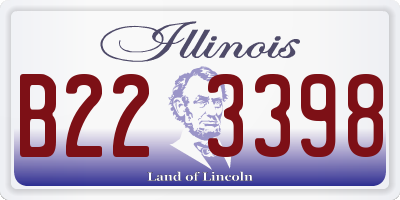 IL license plate B223398