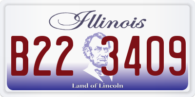 IL license plate B223409