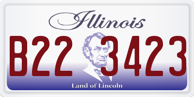 IL license plate B223423