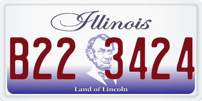 IL license plate B223424