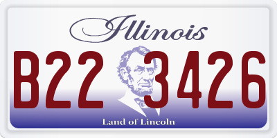 IL license plate B223426