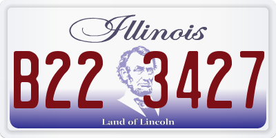 IL license plate B223427