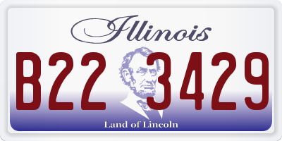 IL license plate B223429