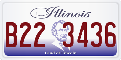 IL license plate B223436