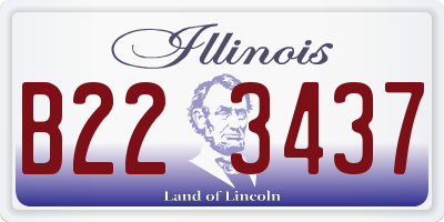 IL license plate B223437
