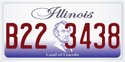 IL license plate B223438