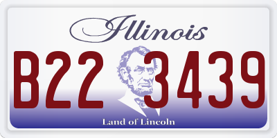 IL license plate B223439