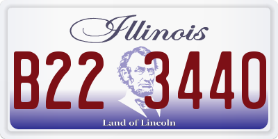 IL license plate B223440