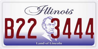 IL license plate B223444