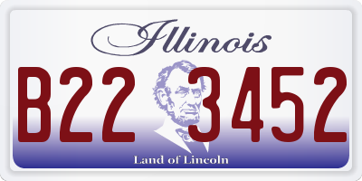 IL license plate B223452