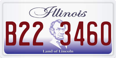 IL license plate B223460