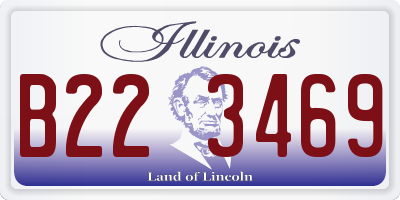 IL license plate B223469