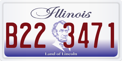 IL license plate B223471