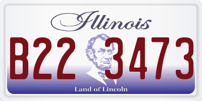 IL license plate B223473