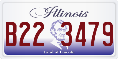 IL license plate B223479