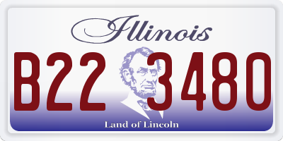 IL license plate B223480