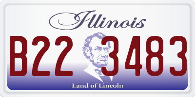 IL license plate B223483